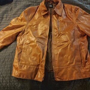 Hugo boss clato leather jacket